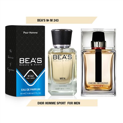 Beas M243 Christian Dior Homme Sport Men edp 50 ml, Парфюм мужской Beas M243 создан по мотивам аромата Christian Dior Homme Sport