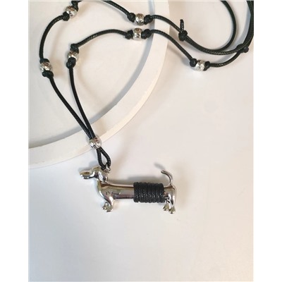 Подвеска на шнурке  Кулон Такса