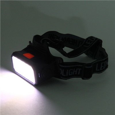 Фонарь налобный 6 режимов, 15LED, аккумуляторная батарея 800mAh USB 5115