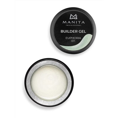 Manita Professional Гель моделирующий для ногтей с хлопьями юки / Builder Gel Euphoria №07, 15 мл