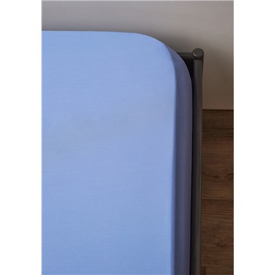 Простыня на резинке из премиального сатина сиреневого цвета из коллекции Essential, 200х200х30 см