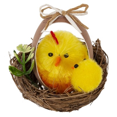 GAEM Набор из 2-х изделий декоративных "Гнездо пасхальное" (5,5*5), L11 W6 H6 см