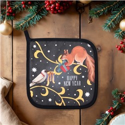 Прихватка Этель Wonder christmas саржа, 19×19 см,100% хлопок, ватин 250 г/м²