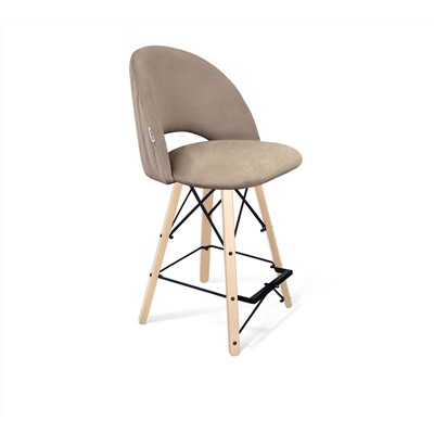 Стул полубарный SHT-ST34-1/S80-1
                        латте / прозрачный лак / черный