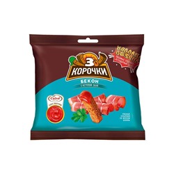 «3 Корочки», сухарики со вкусом бекона и кетчупом «Calve», 85 г