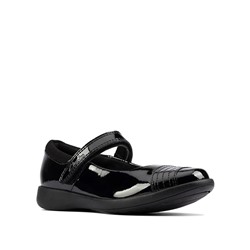 Kids' Leather Riptape Mary Jane Shoes (Kid shoe 10-2.5)