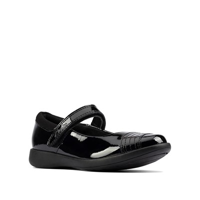 Kids' Leather Riptape Mary Jane Shoes (Kid shoe 10-2.5)