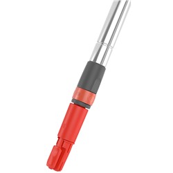 Швабра для мытья пола с телескопической ручкой 160 см, гибкой штангой 40 см и насадкой