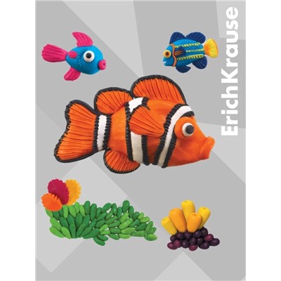 Пластилин 10 цветов 160 г Erich Krause, европодвес, экономичная упаковка
