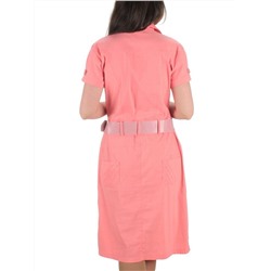 9939 PEACH Платье женское (85% хлопок, 10% вискоза, 5% лайкра)