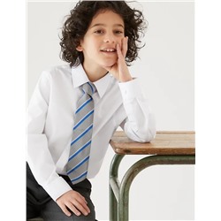 3pk Boys' Longer Length Easy Iron School Shirts (4-18 Yrs)