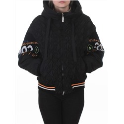 705 BLACK Куртка демисезонная женская (100 гр. синтепон)