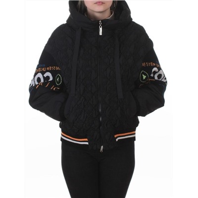 705 BLACK Куртка демисезонная женская (100 гр. синтепон)