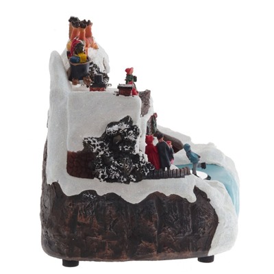 GAEM Фигурка декоративная "Рождество" (4 мелодии, подсвет, движ, 3xAA н/п, +USB), L30 W20 H20 см