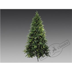 Ель "Лесная опушка" зеленая хвоя PE+PVC (200 LED огней)  h=1,80 м d=1,00 м