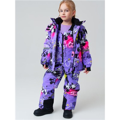 Комплект зимний для девочки: куртка, полукомбинезон