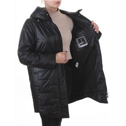 9616 BLACK Куртка демисезонная женская (100 гр. холлофайбер)