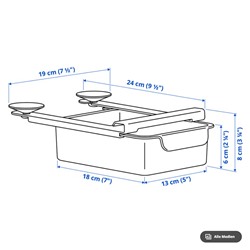 KLIPPKAKTUS Aufbewahrungsbox für Kühlschrank
