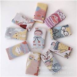 Gauze cartoon children's sweat towel, wholesale