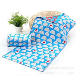 Zhiyang towel three -layer littering little hedgehogs on gauze cotton cotton noodle tissue soft water absorption and face towel factory price wholesale