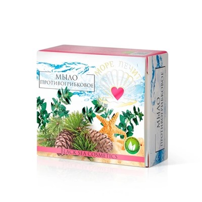 Мыло Противогрибковое, коробка, 30 г, "Море Лечит"
