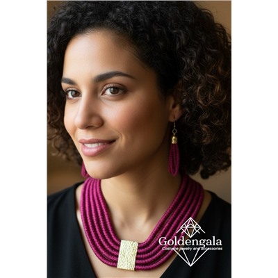 Набор бижутерии колье трансформер и серьги П5/003