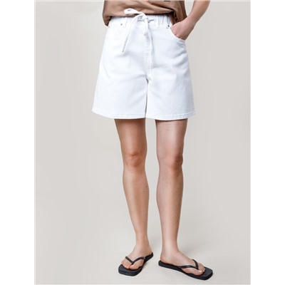 Шорты из эластичного денима