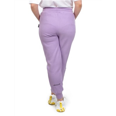 03 LILAC Брюки спортивные женские на флисе (100% хлопок) 7986