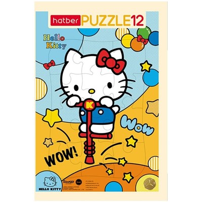 Пазл   12 эл. в рамке Hatber "Hello Kitty"