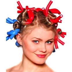 Бигуди бумеранги 6шт, цвет микс, d=18мм l=24см