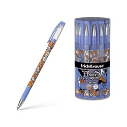 Ручка шариковая ErichKrause Tulips Stick, цвет чернил синий