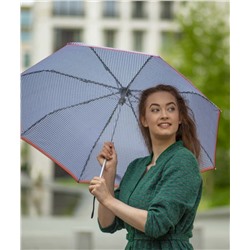 L354-4416 HoundstoothRedBorder (Гусиная лапка) Зонт женский механика Fulton