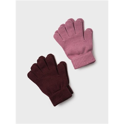 Перчатки для девочки, 2 пары