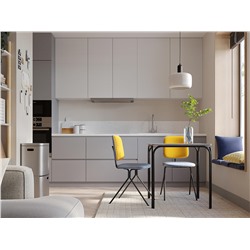 Стул Ror, Y, велюр, черный/голубой/желтый