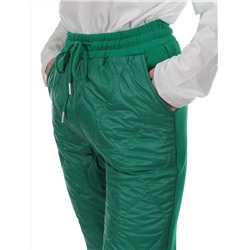 2847 GREEN Брюки спортивные зимние женские