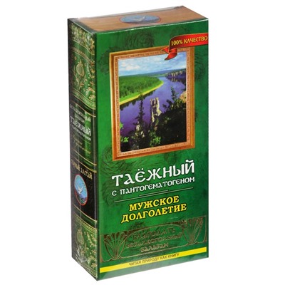 Безалкогольный алтайский бальзам на травах «Таёжный» с пантогематогеном, мужское долголетие, 250 мл