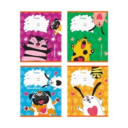 Тетрадь 12л., клетка BG "Funny Pets"