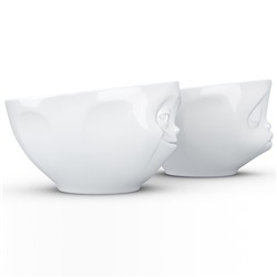 Набор чаш Grinning & Kissing, 200 мл, белый, 2 шт.