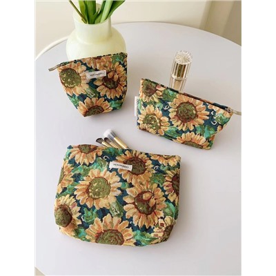 Retro capacious cosmetic bag to go out, handheld organizer bag, travel bag, high quality small clutch bag, for import