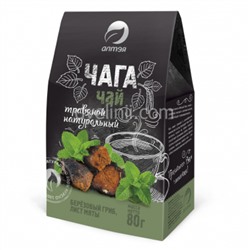 Фиточай Чага с мятой, 80 г