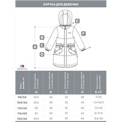 Куртка утеплённая для девочки NIKASTYLE 4м4025 Орхидея