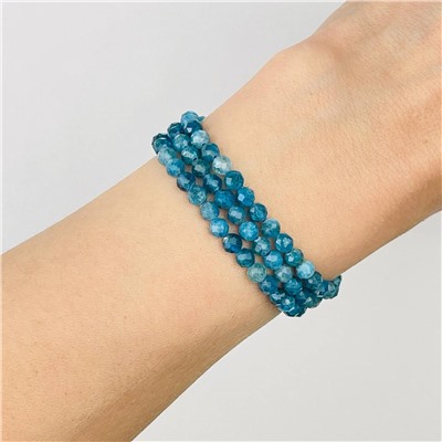 Радуга Самоцветов Бусины для рукоделия из Апатита огранка (Бразилия)