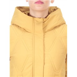 2158 MUSTARD Пальто зимнее облегченное  женское YINGPENG (150 гр. холлофайбер)