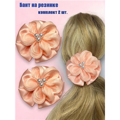 Бантик на эластичной резинке комплект 6 пар (12 штук) Арт 14