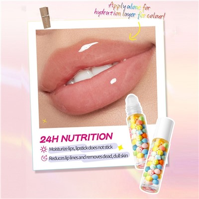 Увлажняющее масло для губ против шелушения с шариками SADOER, 5 мл