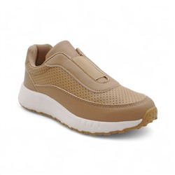 Кроссовки из натуральной кожи В81-73 коричневые