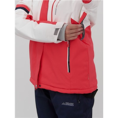 Горнолыжный костюм женский зимний УЦЕНКА белого цвета 02804Bl