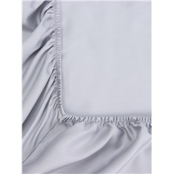 Простыня на резинке SL Home Modal 140×200+30 см, светло-серая