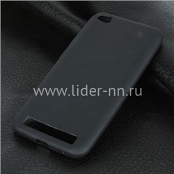 Задняя панель для Xiaomi  Redmi 5A Силикон матовый (черная)