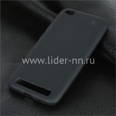 Задняя панель для Xiaomi  Redmi 5A Силикон матовый (черная)